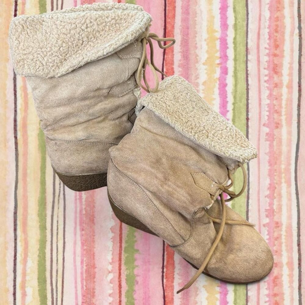 Route-66 Women's Tan and Cream Footwear